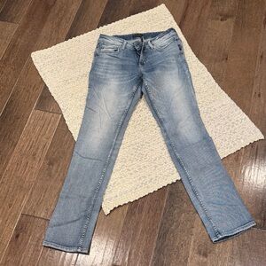 Silver Jeans Light Blue Straight Leg Women's Jeans